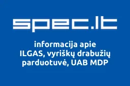 ILGAS, vyriškų drabužių parduotuvė, UAB MDP iliustracija