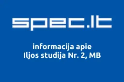 Iljos studija Nr. 2, MB | spec.lt