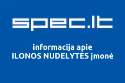 ILONOS NUDELYTĖS įmonė | spec.lt