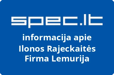 Ilonos Rajeckaitės Firma Lemurija