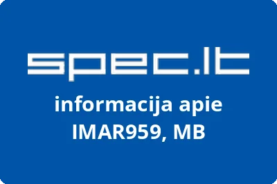 IMAR959, MB | spec.lt