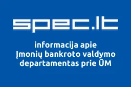 Įmonių bankroto valdymo departamentas prie ŪM iliustracija