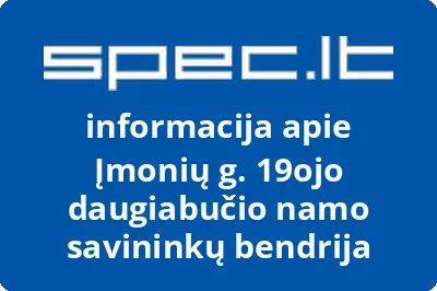 Įmonių g. 19ojo daugiabučio namo savininkų bendrija | spec.lt