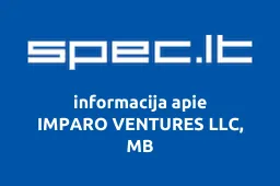 IMPARO VENTURES LLC, MB | spec.lt