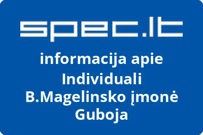 Individuali B.Magelinsko įmonė Guboja
