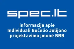 Individuali Bučelio Julijono projektavimo įmonė BBB iliustracija