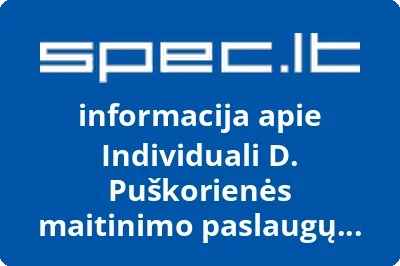 Individuali D. Puškorienės maitinimo paslaugų įmonė | spec.lt