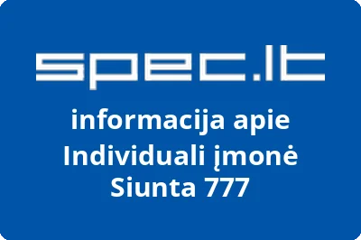 Siunta 777, UAB | spec.lt