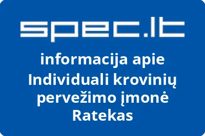 Individuali krovinių pervežimo įmonė Ratekas