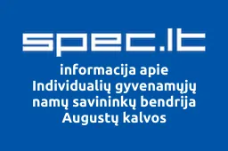 Individualių gyvenamųjų namų savininkų bendrija Augustų kalvos | spec.lt