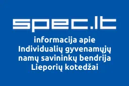 Individualių gyvenamųjų namų savininkų bendrija Lieporių kotedžai iliustracija