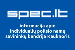 Individualių poilsio namų savininkų bendrija Kauknoris | spec.lt