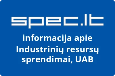 Industrinių resursų sprendimai, UAB | spec.lt