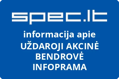 UŽDAROJI AKCINĖ BENDROVĖ INFOPRAMA