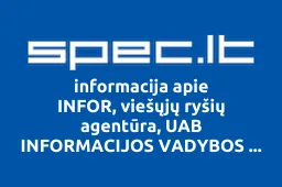 INFOR, viešųjų ryšių agentūra, UAB INFORMACIJOS VADYBOS PROJEKTAI | spec.lt