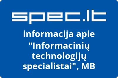 Informacinių technologijų specialistai, MB | spec.lt