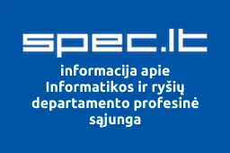 Informatikos ir ryšių departamento profesinė sąjunga | spec.lt
