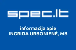 INGRIDA URBONIENĖ, MB | spec.lt