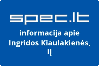 Ingridos Kiaulakienės, IĮ | spec.lt