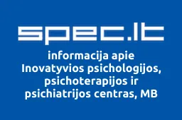Inovatyvios psichologijos, psichoterapijos ir psichiatrijos centras, MB iliustracija