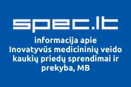 Inovatyvūs medicininių veido kaukių priedų sprendimai ir prekyba, MB | spec.lt
