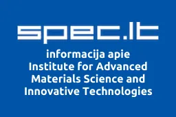 Institute for Advanced Materials Science and Innovative Technologies | spec.lt