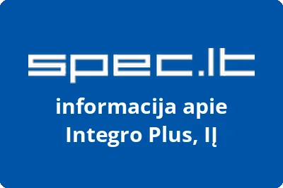Integro Plus, IĮ | spec.lt
