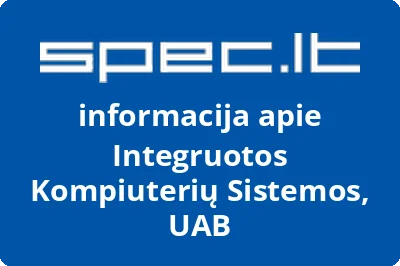 INTEGRUOTOS KOMPIUTERIŲ SISTEMOS, UAB