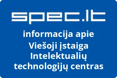 Intelektualių technologijų centras, VŠĮ | spec.lt