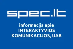 INTERAKTYVIOS KOMUNIKACIJOS, UAB | spec.lt