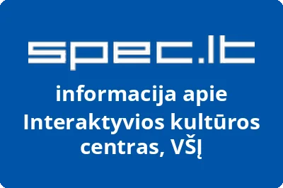 Interaktyvios kultūros centras, VŠĮ