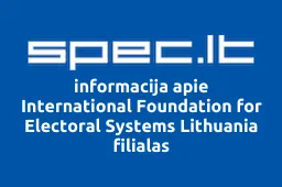 International Foundation for Electoral Systems Lithuania filialas iliustracija