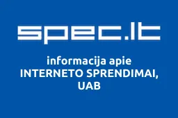 INTERNETO SPRENDIMAI, UAB | spec.lt