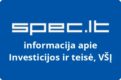 Investicijos ir teisė, VŠĮ