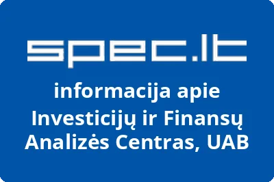 Investicijų ir Finansų Analizės Centras, UAB