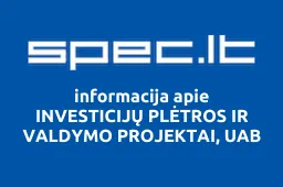 INVESTICIJŲ PLĖTROS IR VALDYMO PROJEKTAI, UAB | spec.lt