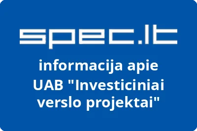 Investiciniai verslo projektai, UAB | spec.lt