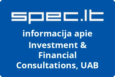 Investment & Financial Consultations, UAB