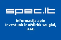 Investuok ir uždirbk saugiai, UAB | spec.lt