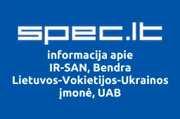 IR-SAN, Bendra Lietuvos-Vokietijos-Ukrainos įmonė, UAB | spec.lt
