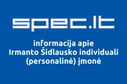Irmanto Šidlausko individuali (personalinė) įmonė iliustracija