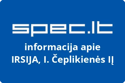 IRSIJA, I. Čeplikienės, IĮ | spec.lt