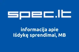 Išdykę sprendimai, MB | spec.lt