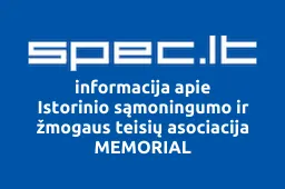 Istorinio sąmoningumo ir žmogaus teisių asociacija MEMORIAL iliustracija