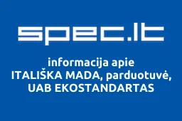 ITALIŠKA MADA, parduotuvė, UAB EKOSTANDARTAS | spec.lt