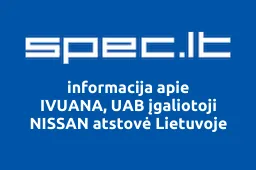 IVUANA, UAB įgaliotoji NISSAN atstovė Lietuvoje | spec.lt
