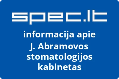 J. Abramovos stomatologijos kabinetas