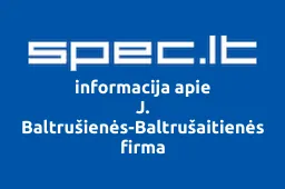 J. Baltrušienės-Baltrušaitienės firma | spec.lt