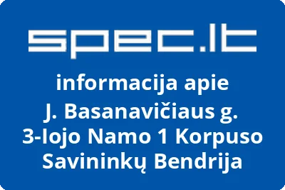 J. Basanavičiaus g. 3-Iojo Namo 1 Korpuso Savininkų Bendrija