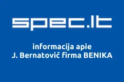 J. Bernatovič firma BENIKA | spec.lt